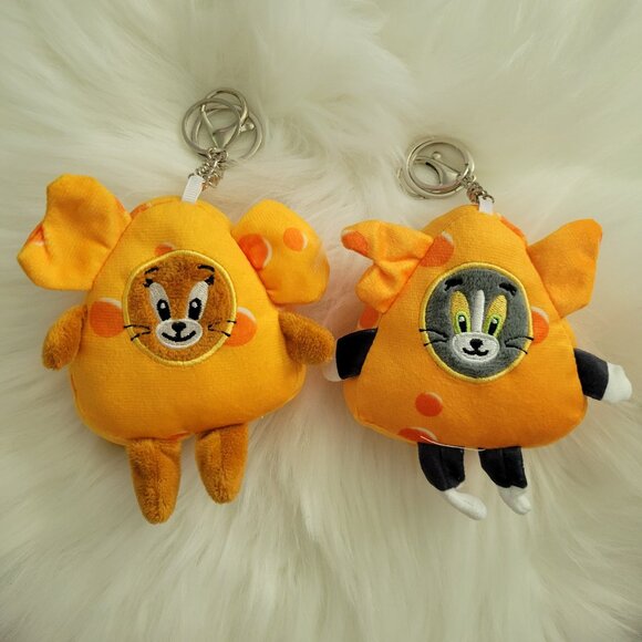Tom & Jerry Plush Keychain Set
